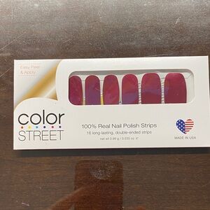 Color Street Burgundy Nail Strips